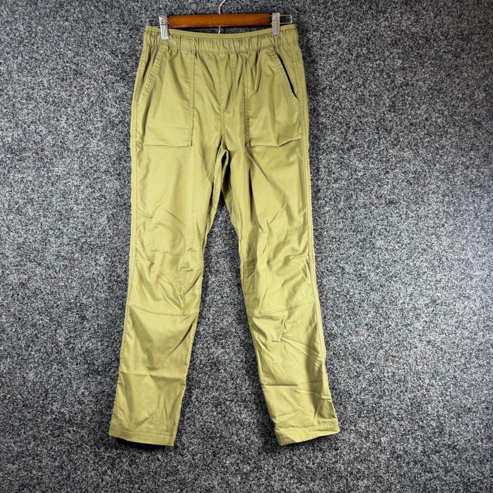 REI Co-op Boys Trailmade Pants Size L 14-16 Olive Green Hiking Stretch Trousers